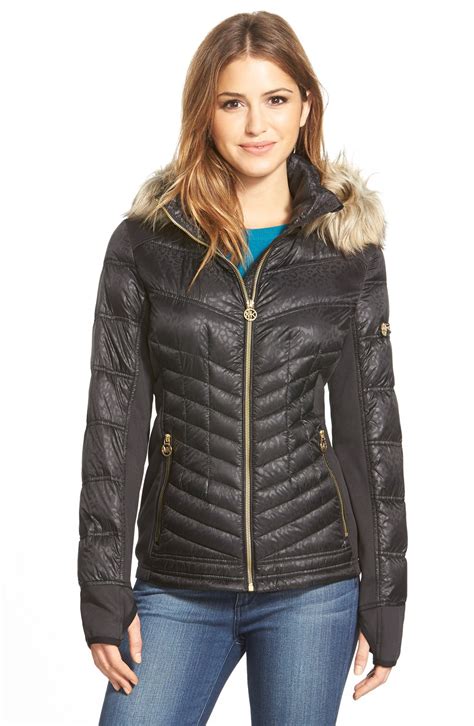 gold michael kors jacket|Michael Kors black jacket women's.